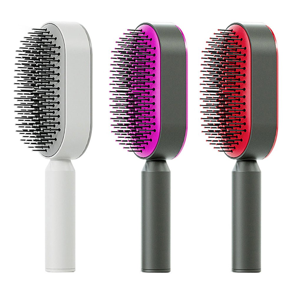 ALTIN™ Selbstreinigende 3-in-1 Massage-Haarbürste mit Luftkissen – Anti-Statik & Schmerzfrei