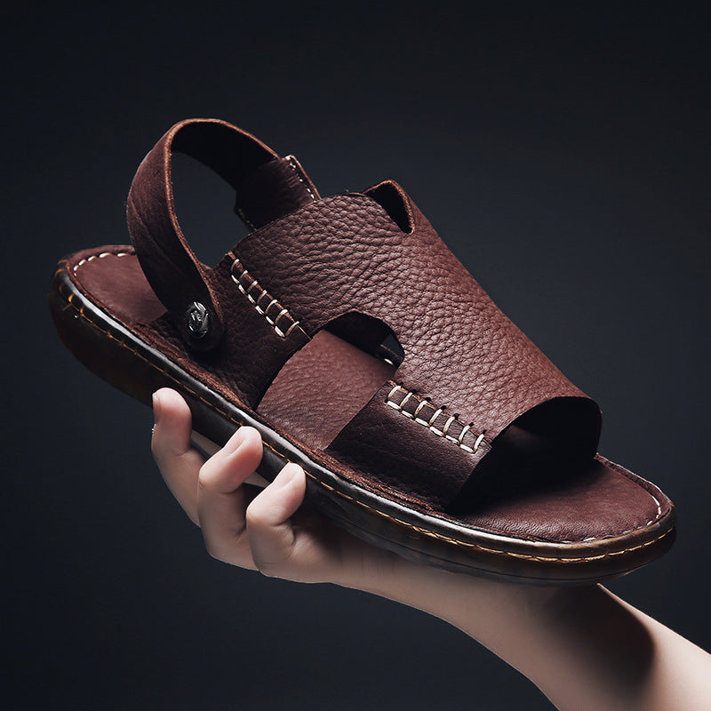 ALTIN™ Bequeme Herren Ledersandalen – Wasserdicht & Rutschfest für Sommer & Outdoor