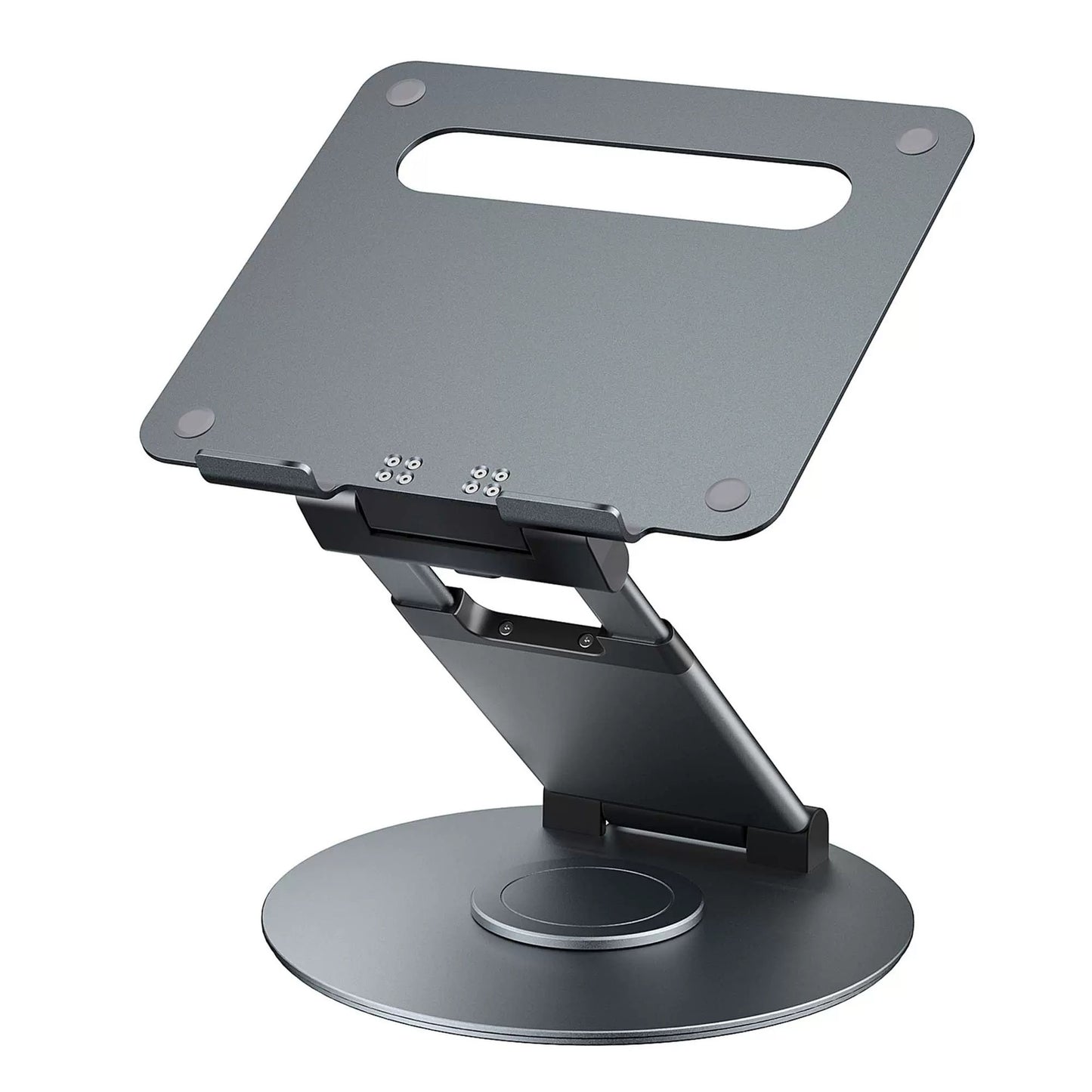 ALTIN™ Höhenverstellbarer Laptop-Ständer aus Aluminium – 360° Drehbar, Faltbar & Ergonomisch