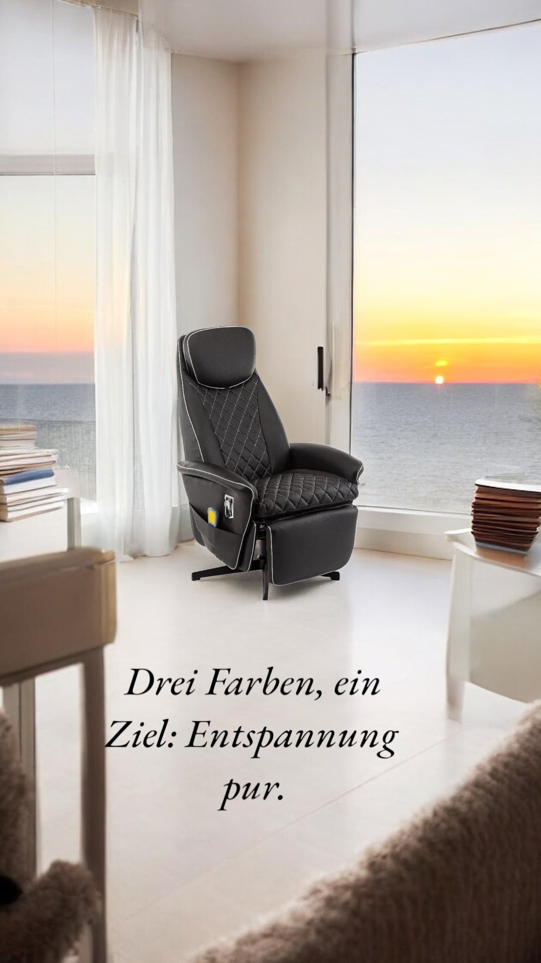 ALTIN™ Relaxsessel mit Massage- & Heizfunktion – Verstellbar, 360° drehbar, in 3 Farben erhältlich