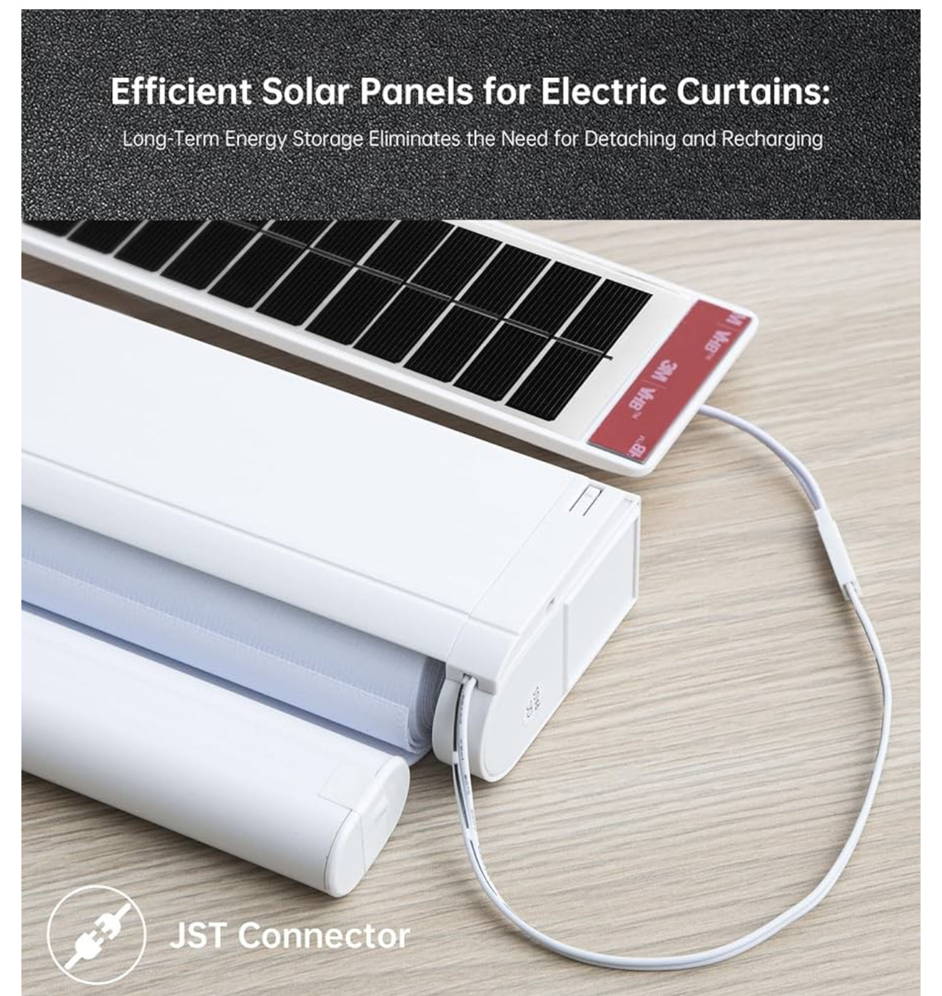 2er Set Solar Panel für Elektrische Rollos – Nachhaltige Energieversorgung für umweltbewusste Fensterabdeckungen – Kostenloser Versand