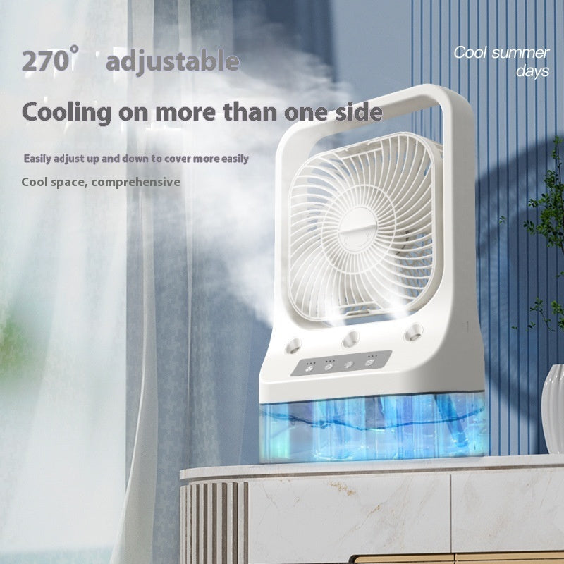 ALTIN™ USB-Klimaanlage-Ventilator – 3-in-1 Luftkühler mit Sprühfunktion, Nachtlicht & Aromatherapie