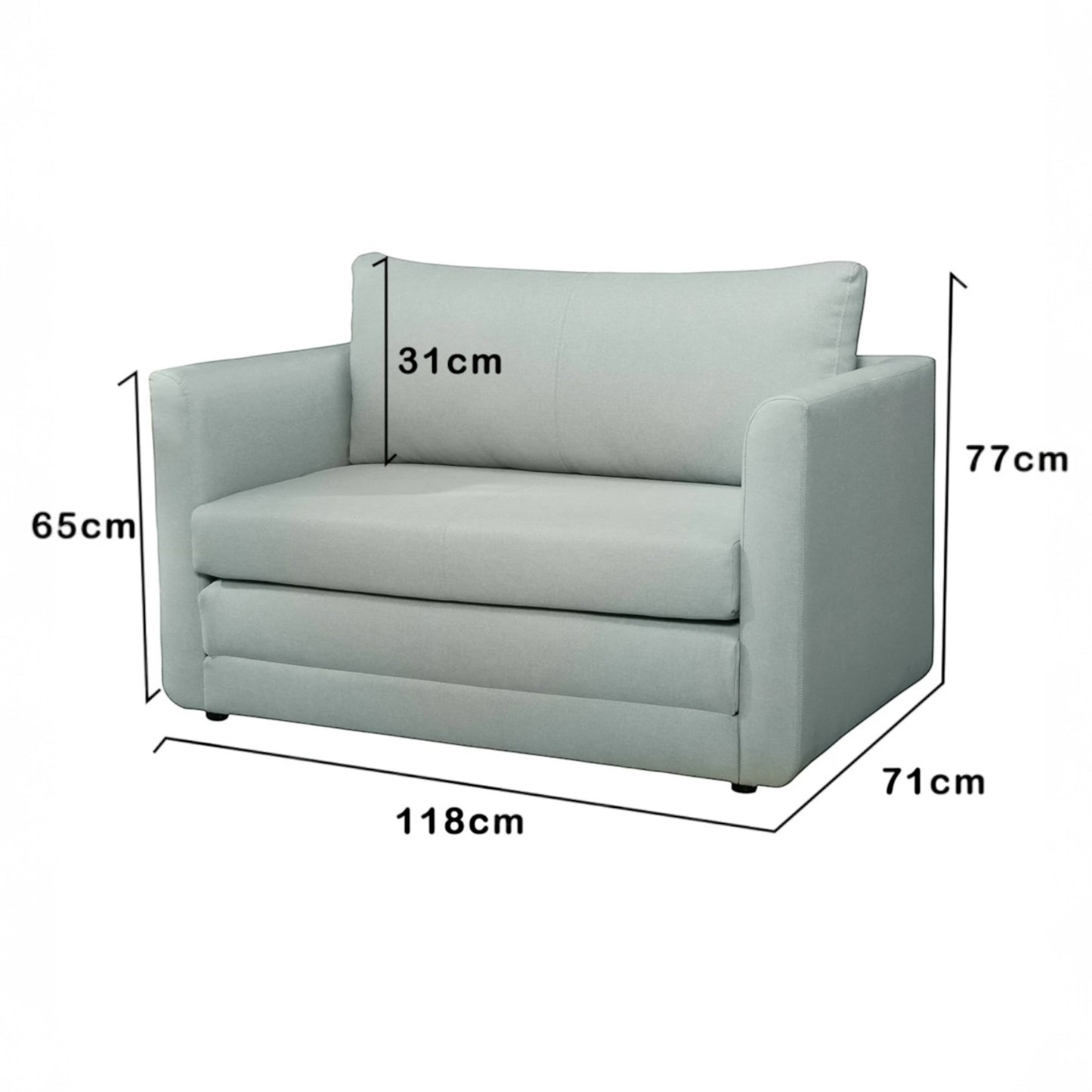 ALTIN™ 2-in-1 schlafsessel im modernen design – klappbar, platzsparend & ideal als gästelösung für wohn- und schlafzimmer