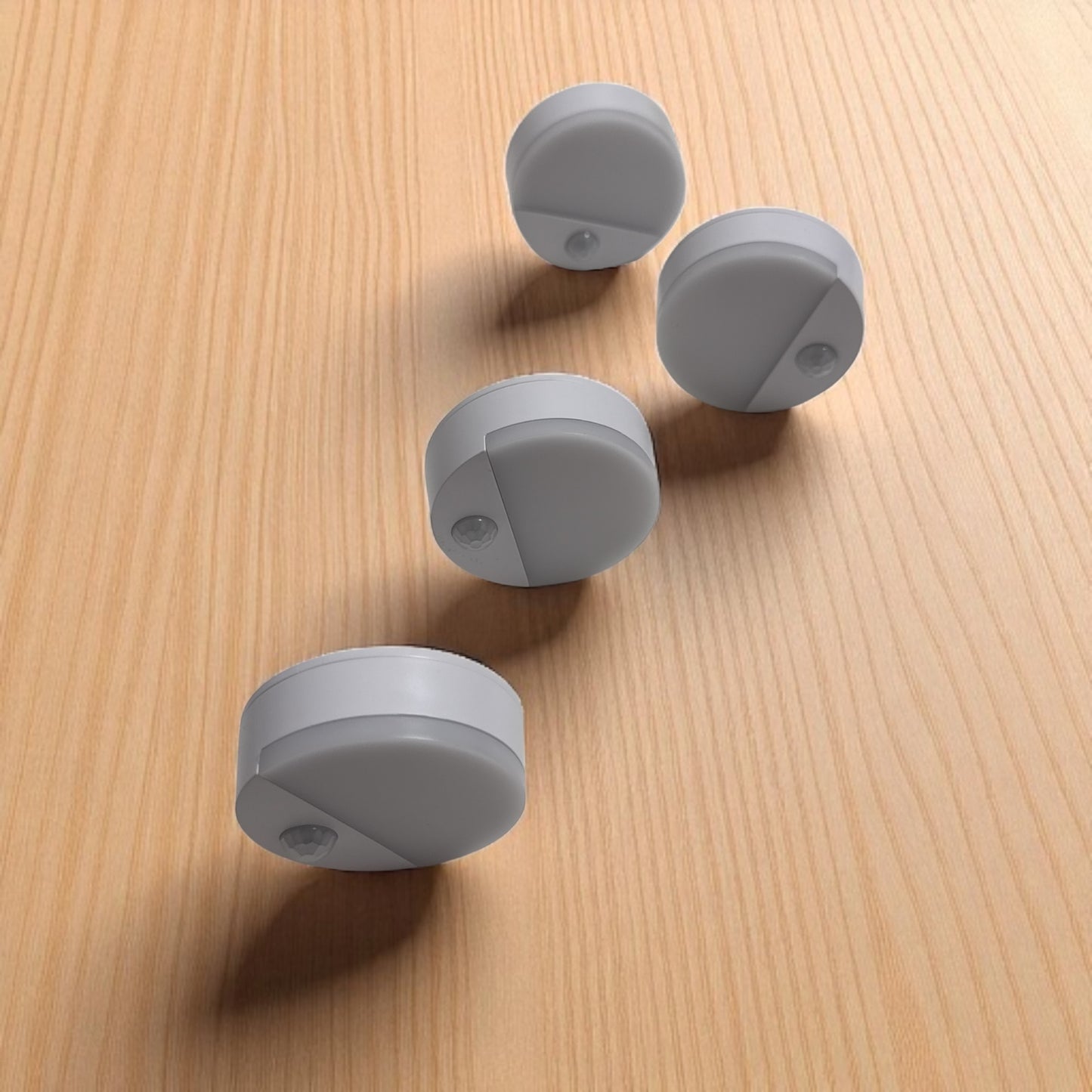 Bewegungssensor LED Nachtlicht – 8er Set – Kabellos, Batteriebetrieben, PIR Sensor, 2835 LED, Schrank-/Flur-/Treppenbeleuchtung