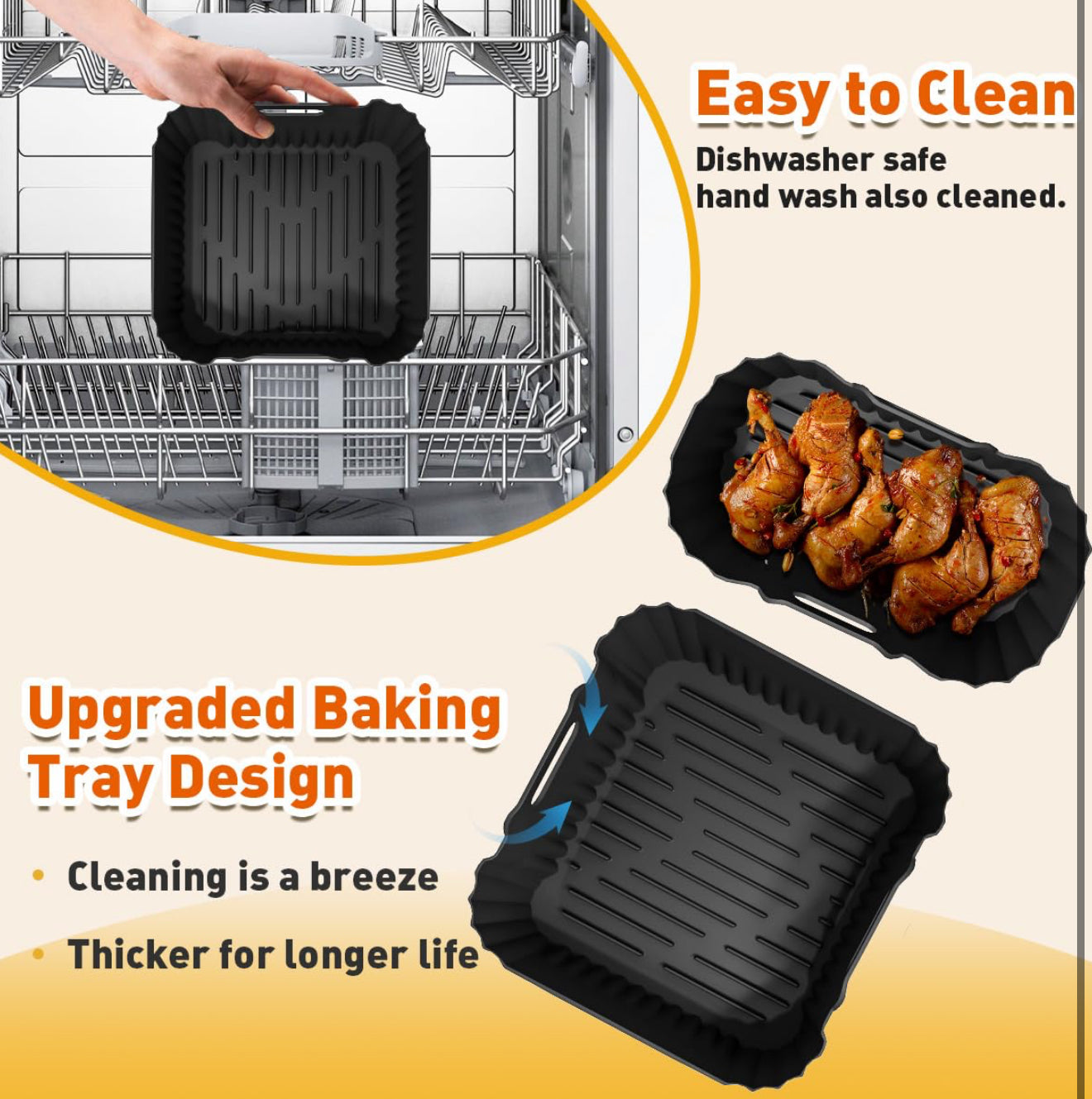 Philips Airfryer Zubehör Set – 24-teilig für Philips Airfryer 3000/5000 Dual Basket Serie NA350/00 & NA550/00 – BPA-freies Silikon & Edelstahl, 6L + 3L Formen, Tostpfannen & Ölsprüher