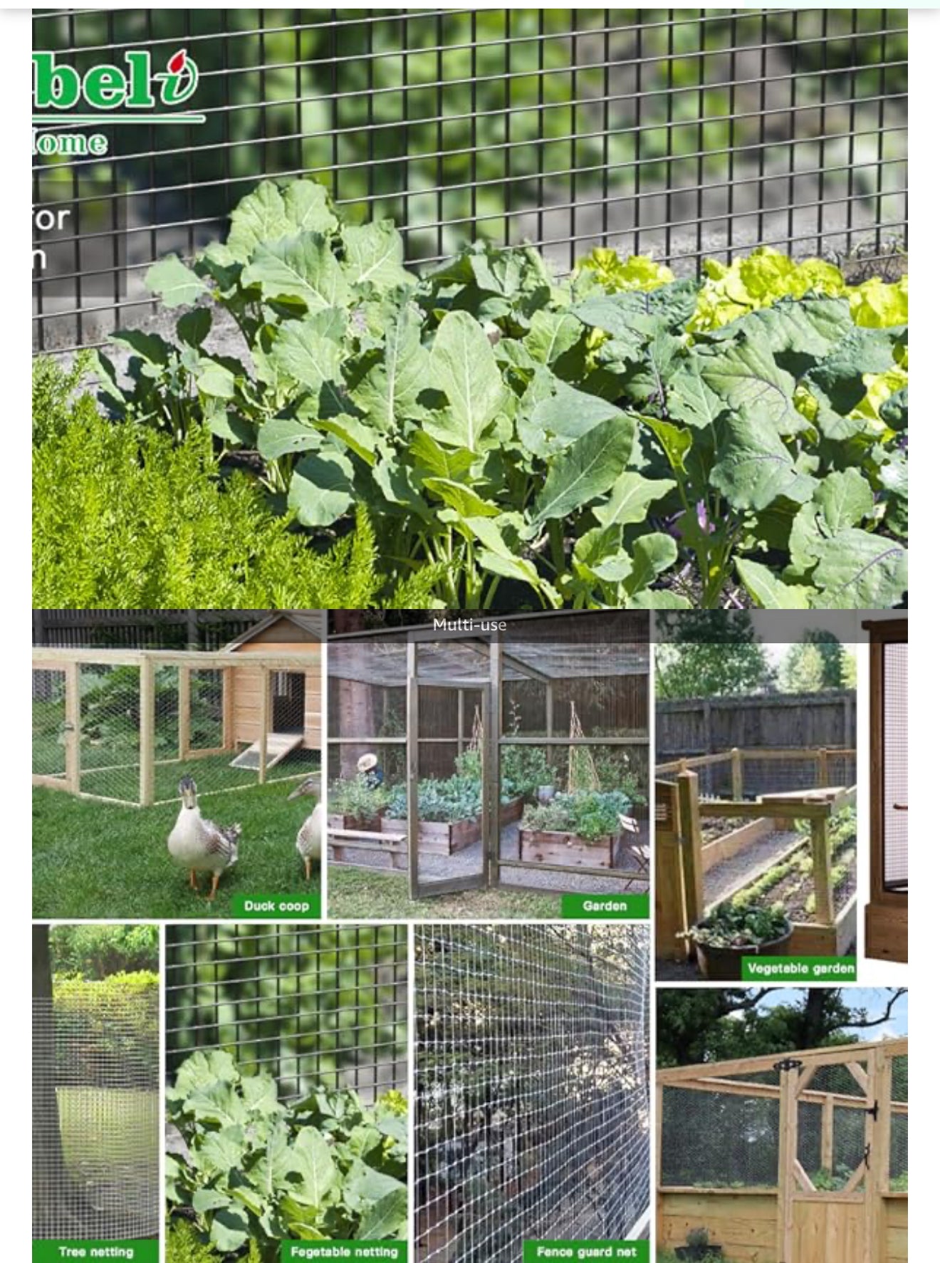 ALTIN™ Verzinkter Maschendrahtzaun 36”x50ft – 1/4”x1/4”, 23 Gauge – Wetterfest & Rostfrei – Ideal für Garten, Hühnergehege, Nagetierschutz