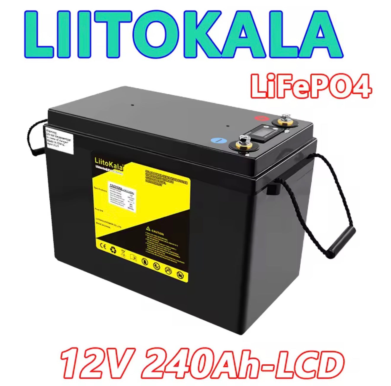 12V 240Ah LiFePO4 Batterie 3072Wh Solar Wohnmobil Boot Akku