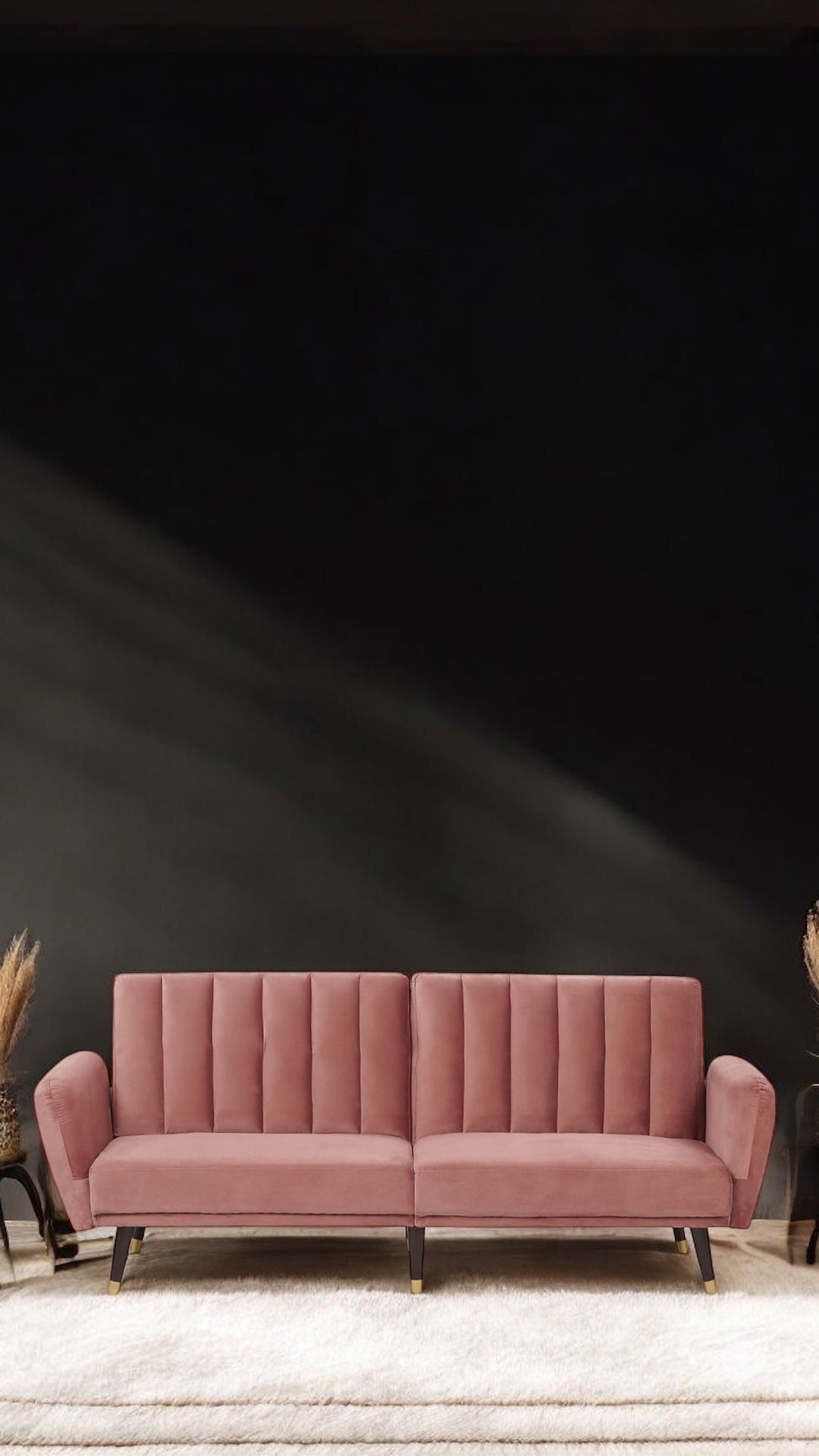 ALTIN™ Schlafsofa Rosa – Modernes 2-in-1 Sofa mit Klappbarer Rückenlehne & Atmungsaktivem Bezug für Stil und Komfort im Wohnbereich