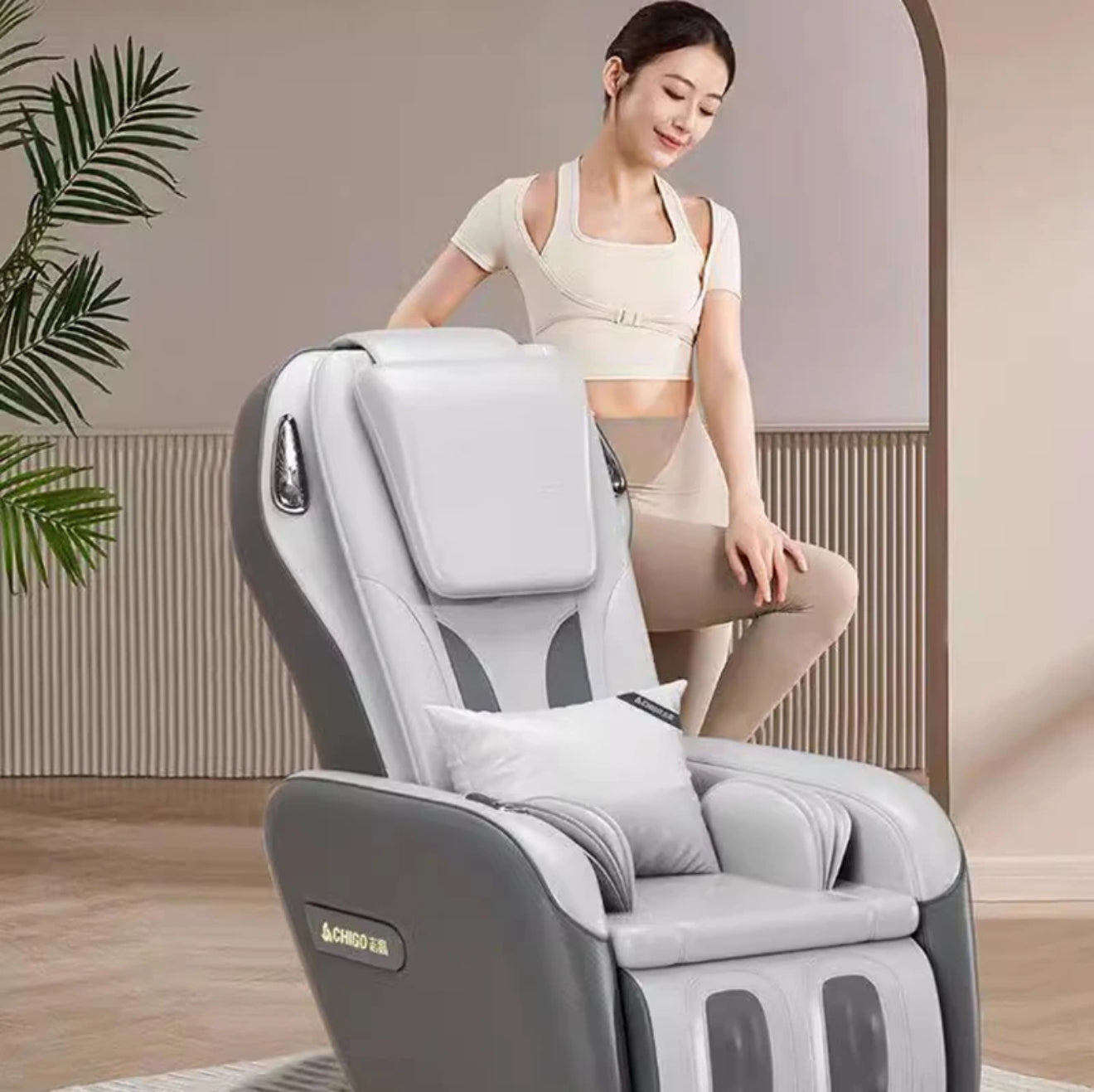 🪑 Elektrischer Massagesessel 701 – 6 Automatikprogramme, Luftdruckmassage, Bluetooth, verstellbar & faltbar, 96W, 24V – Shiatsu Ganzkörpermassage für Zuhause & Büro
