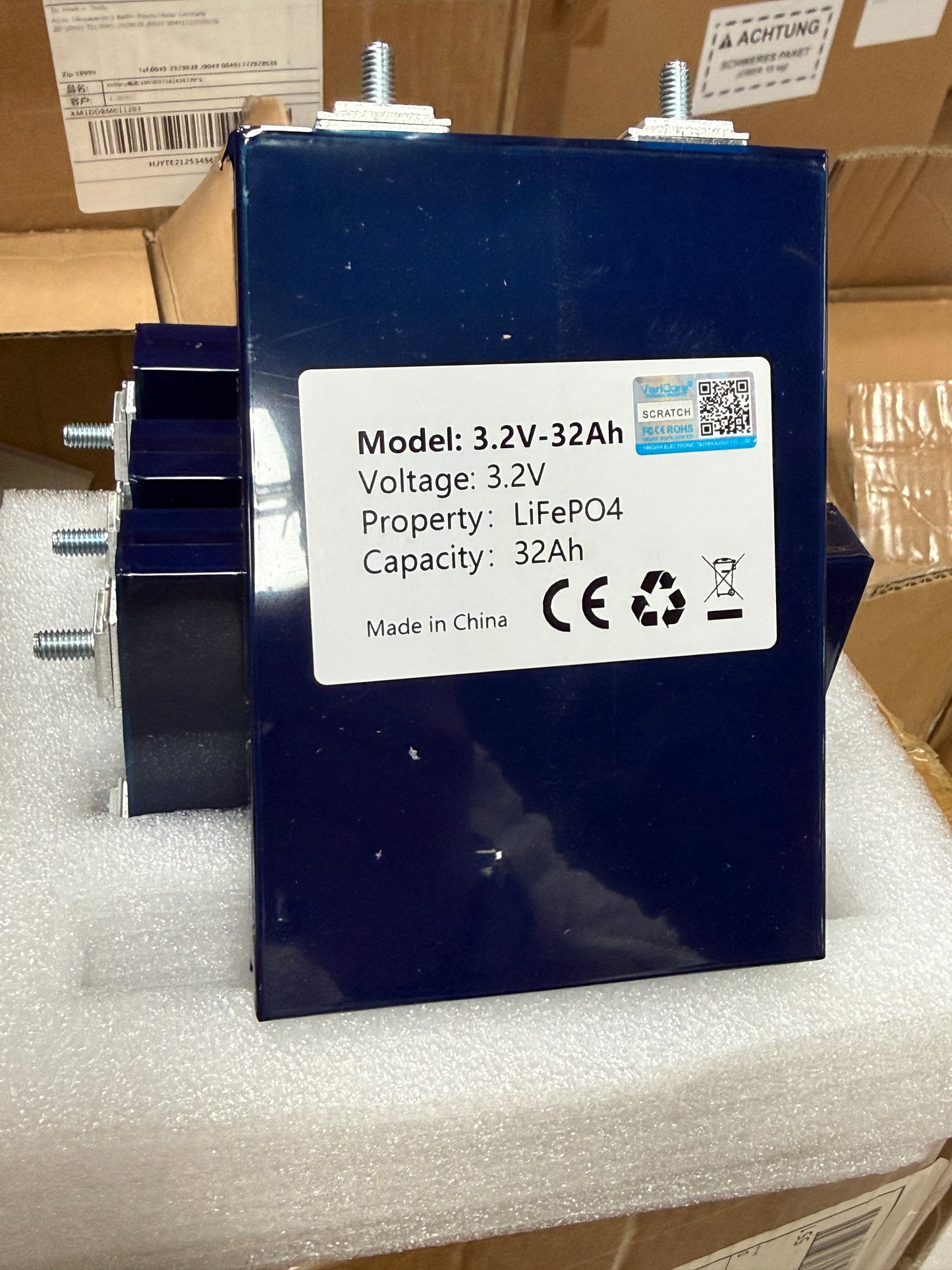 LiFePO4 3,2V 32Ah Akku Zelle 12V System 5000 Zyklen Leistung Pro