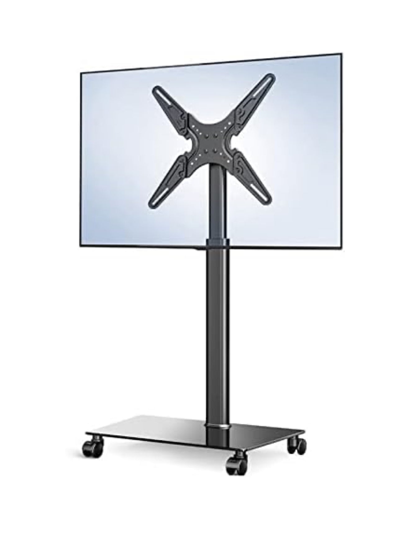 ALTIN™ TV-Ständer für 32–55 Zoll – Höhenverstellbar, Stabil & Elegant – Universeller Bodenständer aus Stahl für Wohnzimmer, Büro & Ausstellung – Bis 35 kg Belastung