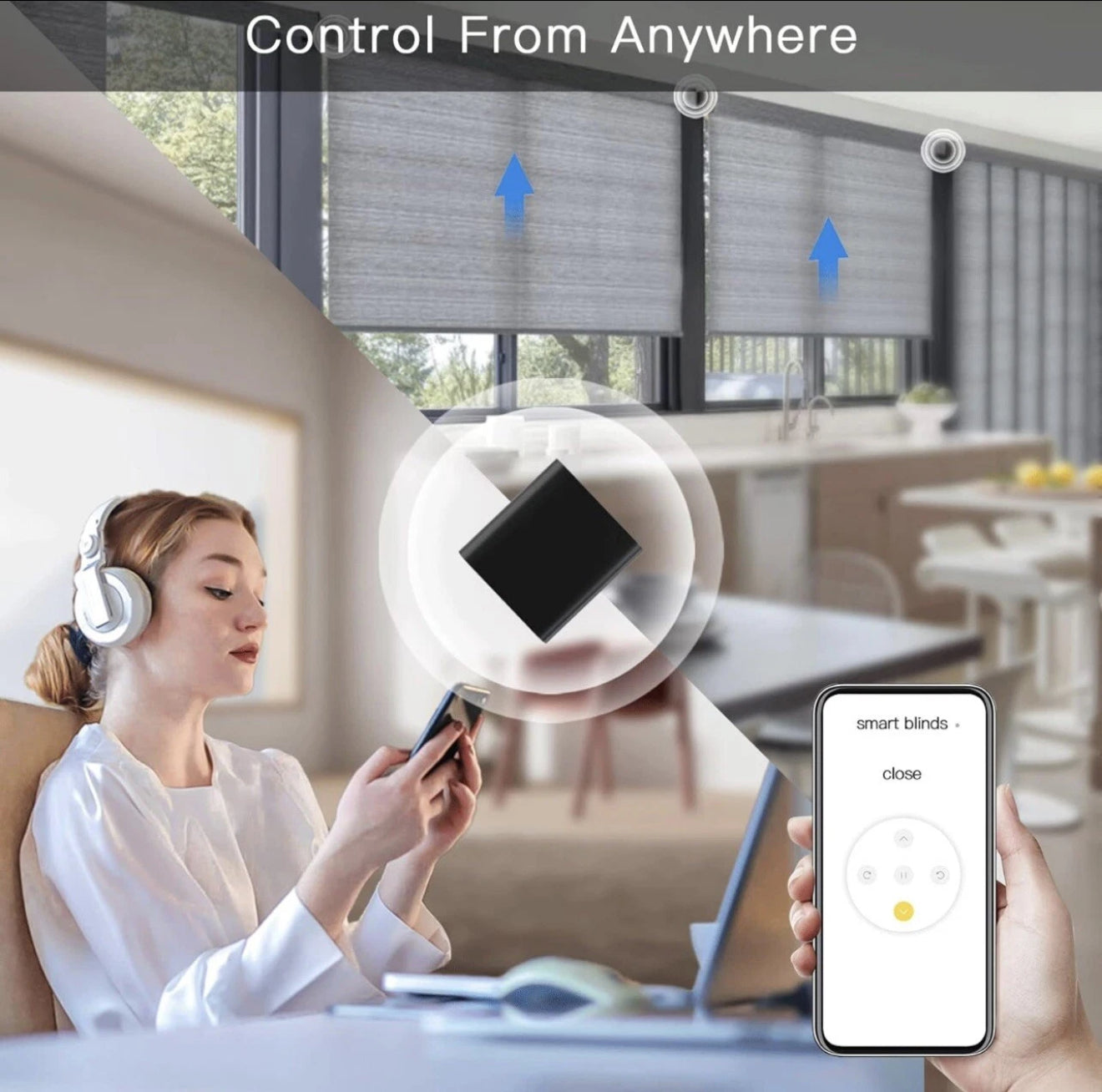 AC701 WiFi Bridge – Smart Home Steuerung | 2,4GHz Wi-Fi + 433MHz RF + IR Fernbedienung | Für Rollos, Vorhänge, Fernseher, Klimaanlagen | Tuya App, Google Assistant & Alexa