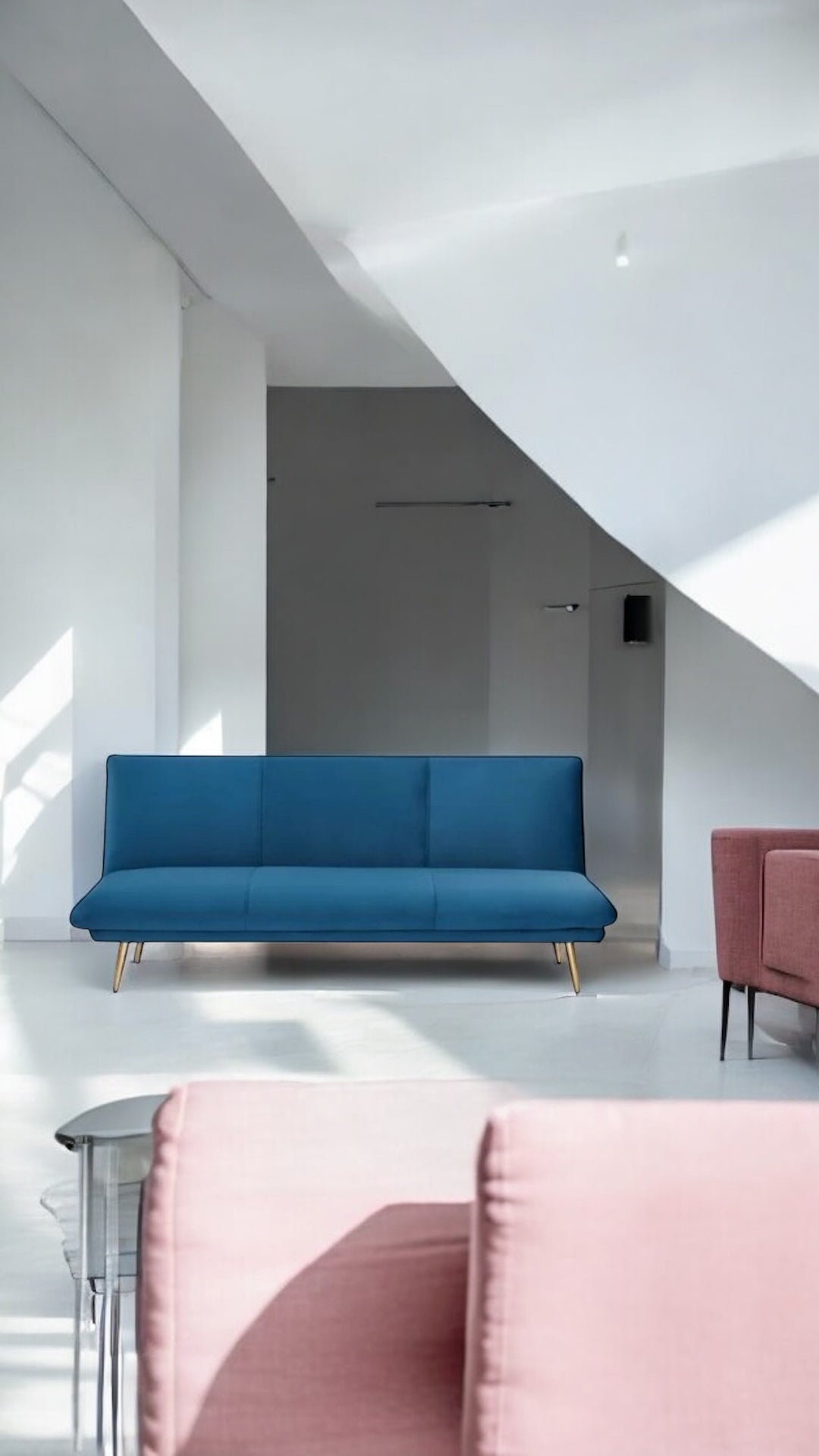 ALTIN™ Schlafsofa Royal Blau – Verstellbares 2-in-1 Sofa mit Liegefunktion & Modernem Design für stilvolle Wohnräume