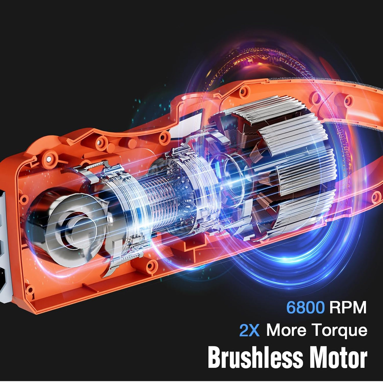 Akku Kettensäge 40 V – 30 cm, Brushless Motor, 2 Akkus & Ladegerät