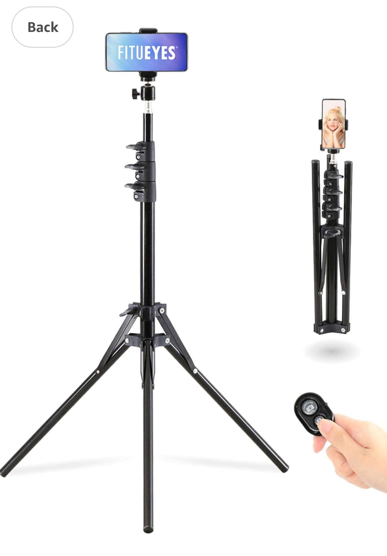 ALTIN™ Handy Stativ mit Selfie-Stick – 152 cm Aluminium-Stativ mit Bluetooth-Fernauslöser – Perfekt für Livestream, Vlogging & Reisen – Leicht & Kompakt