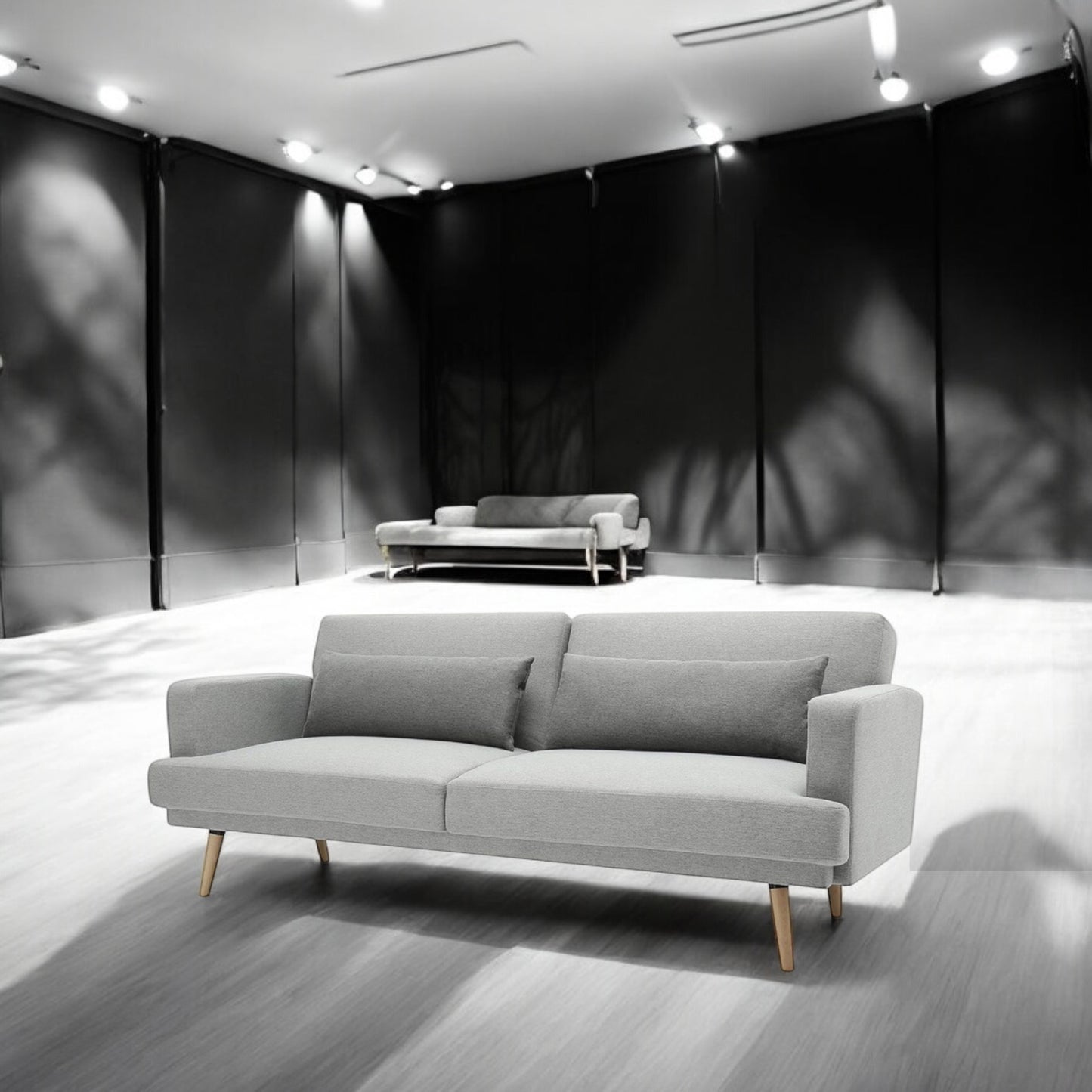 ALTIN™ Schlafsofa Hellgrau – Modernes 2-in-1 Sofa mit Liegefunktion & Elegantem Design für stilvolle Wohnräume