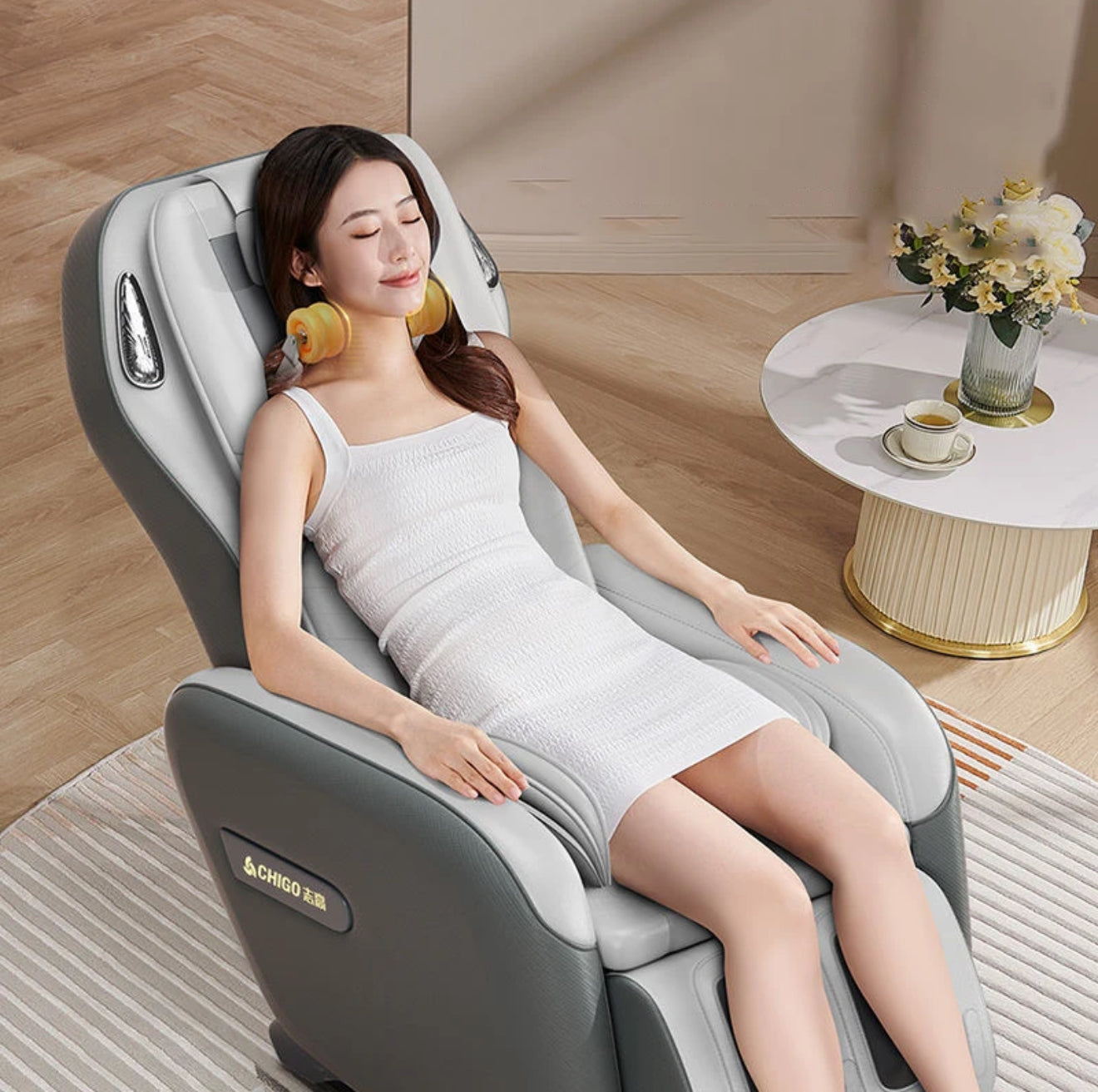 🪑 Elektrischer Massagesessel 701 – 6 Automatikprogramme, Luftdruckmassage, Bluetooth, verstellbar & faltbar, 96W, 24V – Shiatsu Ganzkörpermassage für Zuhause & Büro