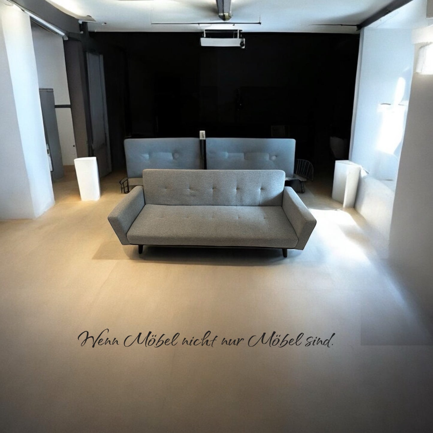 ALTIN™ Schlafsofa Grau & Dunkelgrau – Elegantes 2-in-1 Sofa mit Samtbezug und Klappfunktion für stilvolle Wohn- & Schlafzimmer