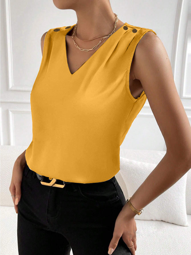ALTIN™ Elegantes Damen-Seidentop – Ärmellos, Elastisch & Stilvoll
