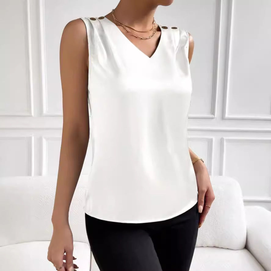 ALTIN™ Elegantes Damen-Seidentop – Ärmellos, Elastisch & Stilvoll