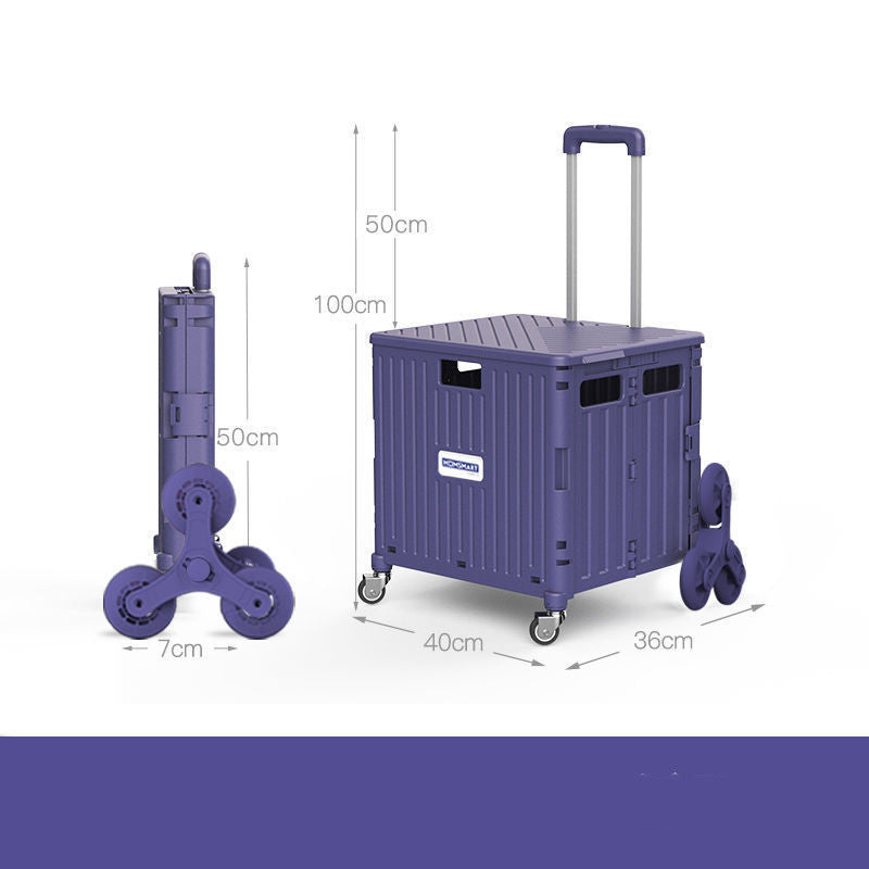 ALTIN™ Faltbarer Einkaufstrolley mit 8 Rädern – 65L – Aluminium & Kunststoff – klappbar & robust