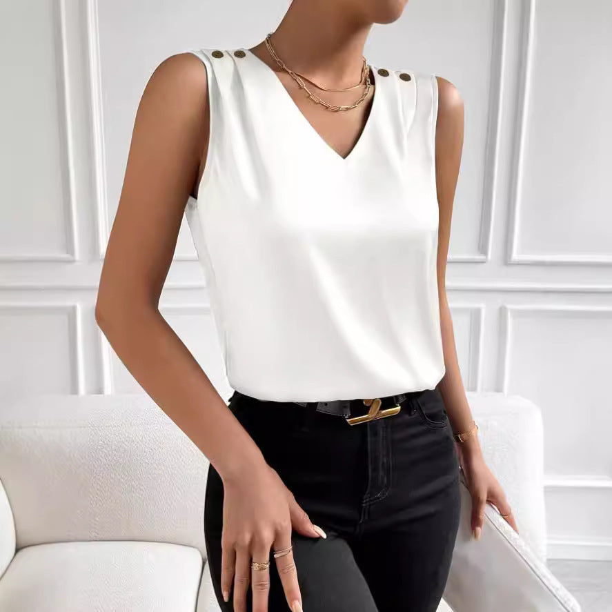 ALTIN™ Elegantes Damen-Seidentop – Ärmellos, Elastisch & Stilvoll