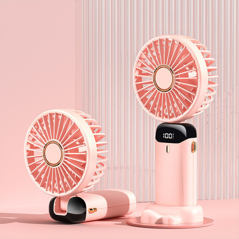 ALTIN™ Tragbarer USB Mini Ventilator – Faltbar, 5 Stufen, Aromatherapie, Digitalanzeige