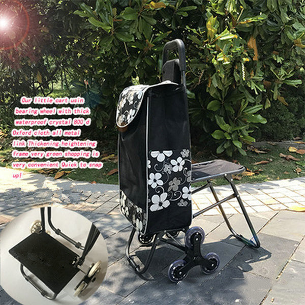 ALTIN™ Einkaufswagen mit Sitz – 3-Rad-System – Faltbar & Belastbar – für Senioren & Alltag