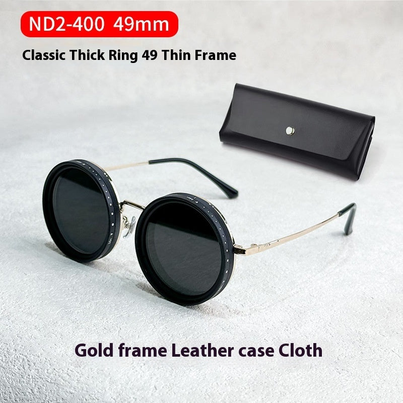 ALTIN™ Verstellbare ND2-400 Sonnenbrille – Polarisierte Retrobrille mit 9-stufiger Tönung (49mm / 52mm)