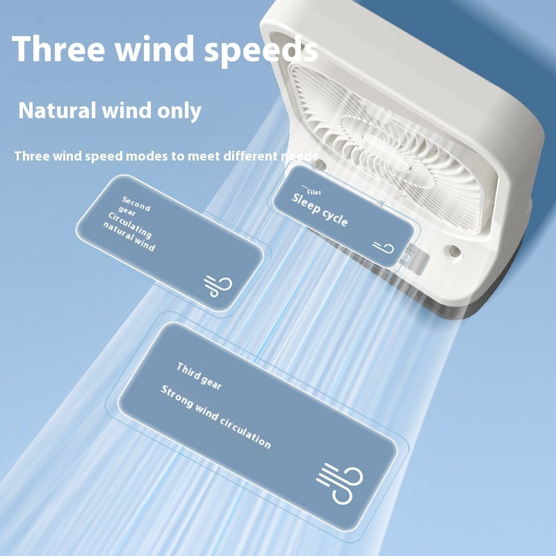 ALTIN™ USB-Klimaanlage-Ventilator – 3-in-1 Luftkühler mit Sprühfunktion, Nachtlicht & Aromatherapie