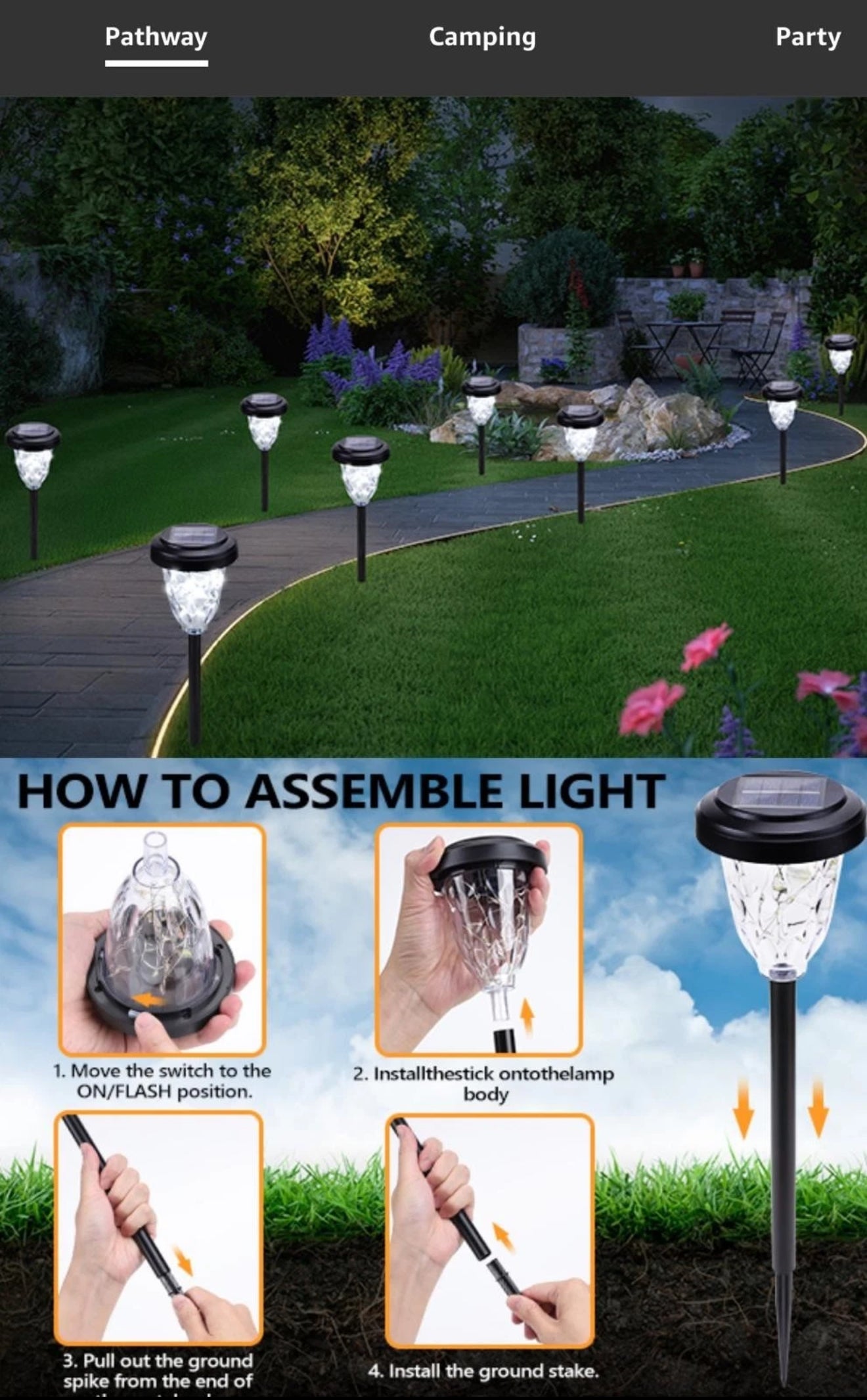 Solar Gartenbeleuchtung LED & Solar Fackeln IP65 Outdoor Dekoration Garten