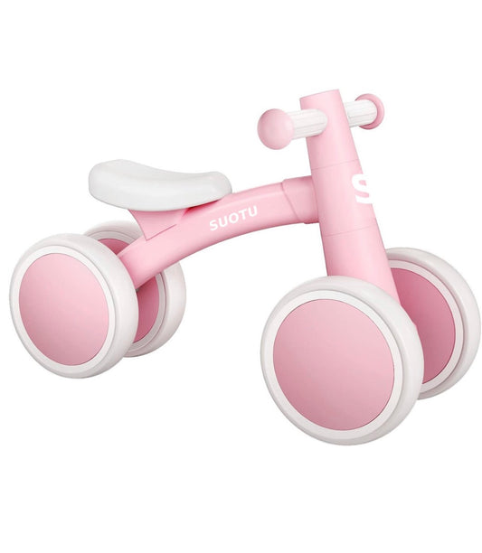 Baby Laufrad 4 Räder 1 Jahr Kinder Balance Bike Rosa Leicht