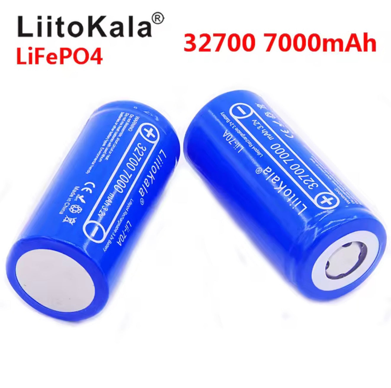 Li-Ion Akku 18650 21700 32700 LiFePO4 3400–7000mAh 3,7V 3,2V High Drain 2er 4er Set