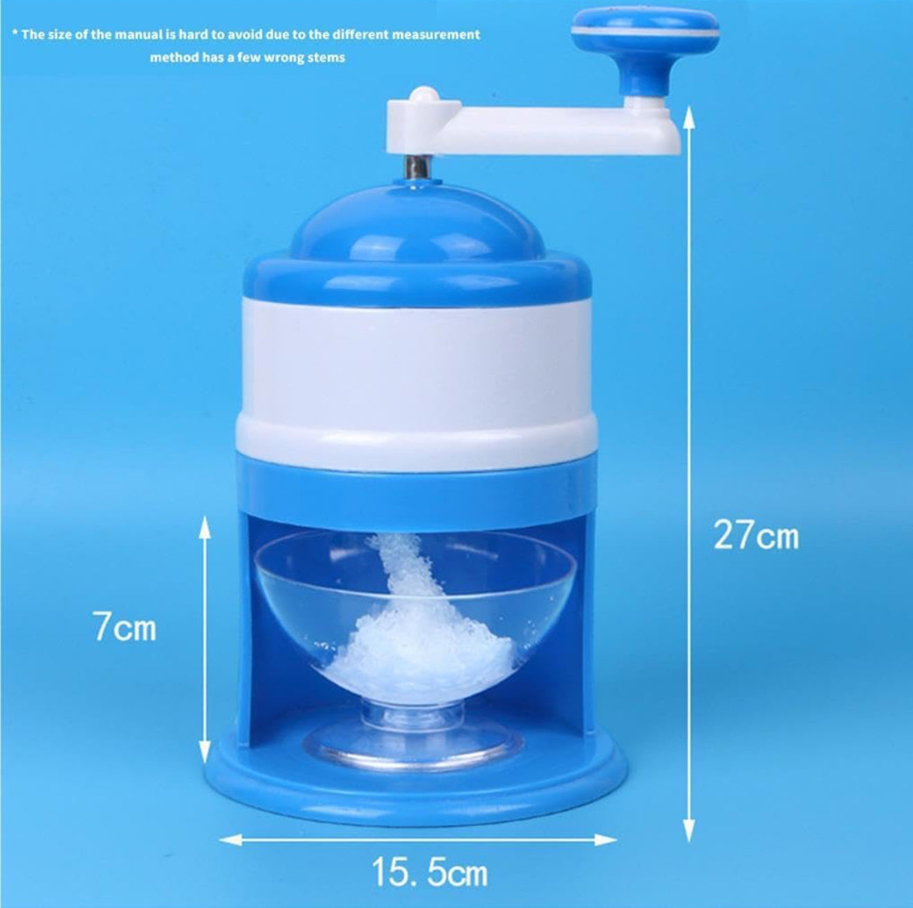 Tragbarer Eiscrusher – Manueller Buzzerkleinerer für Slush & Getränke, BPA-frei