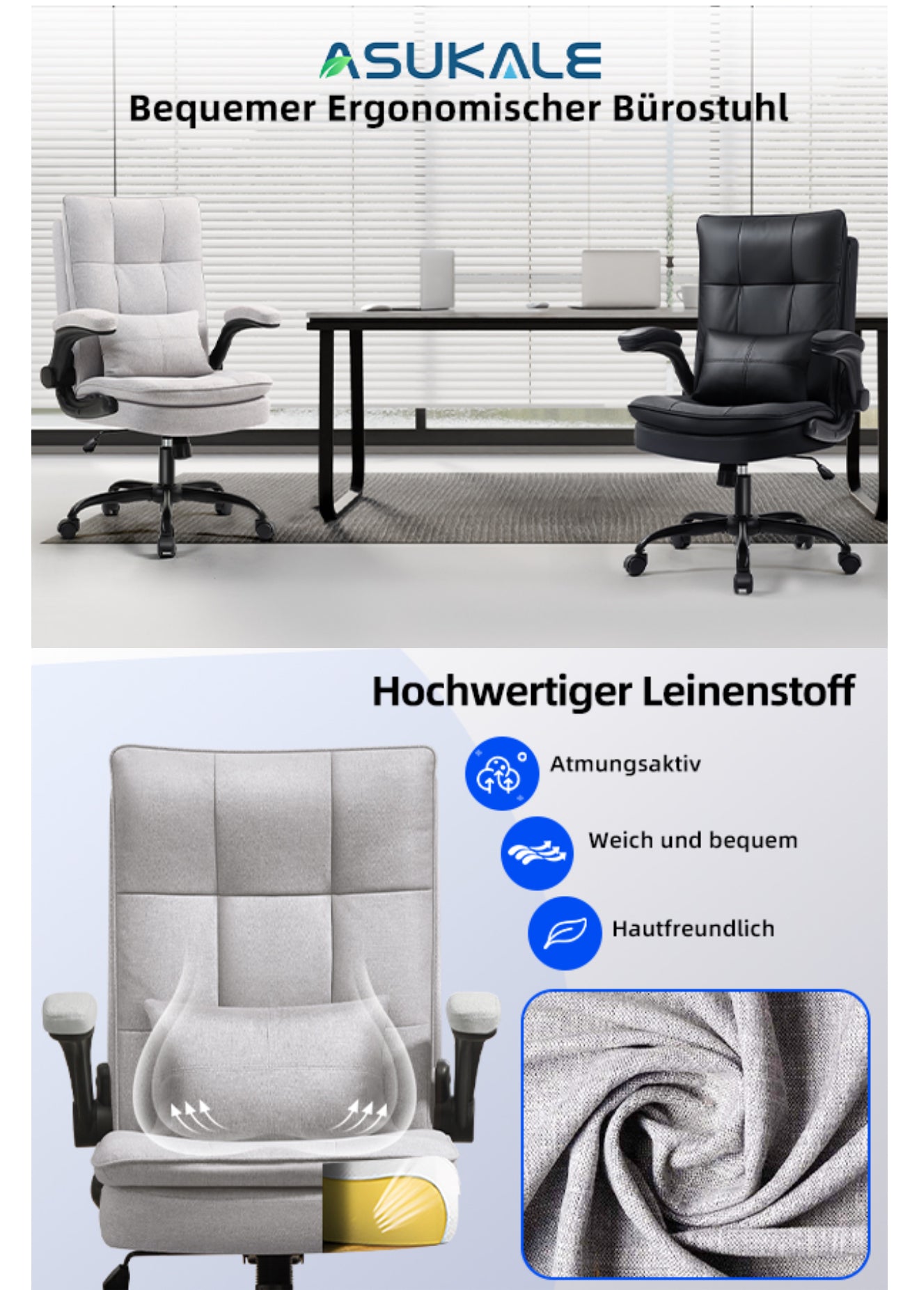 Ergonomischer Bürostuhl – Komfort, Stil & Stabilität für jeden Arbeitsplatz