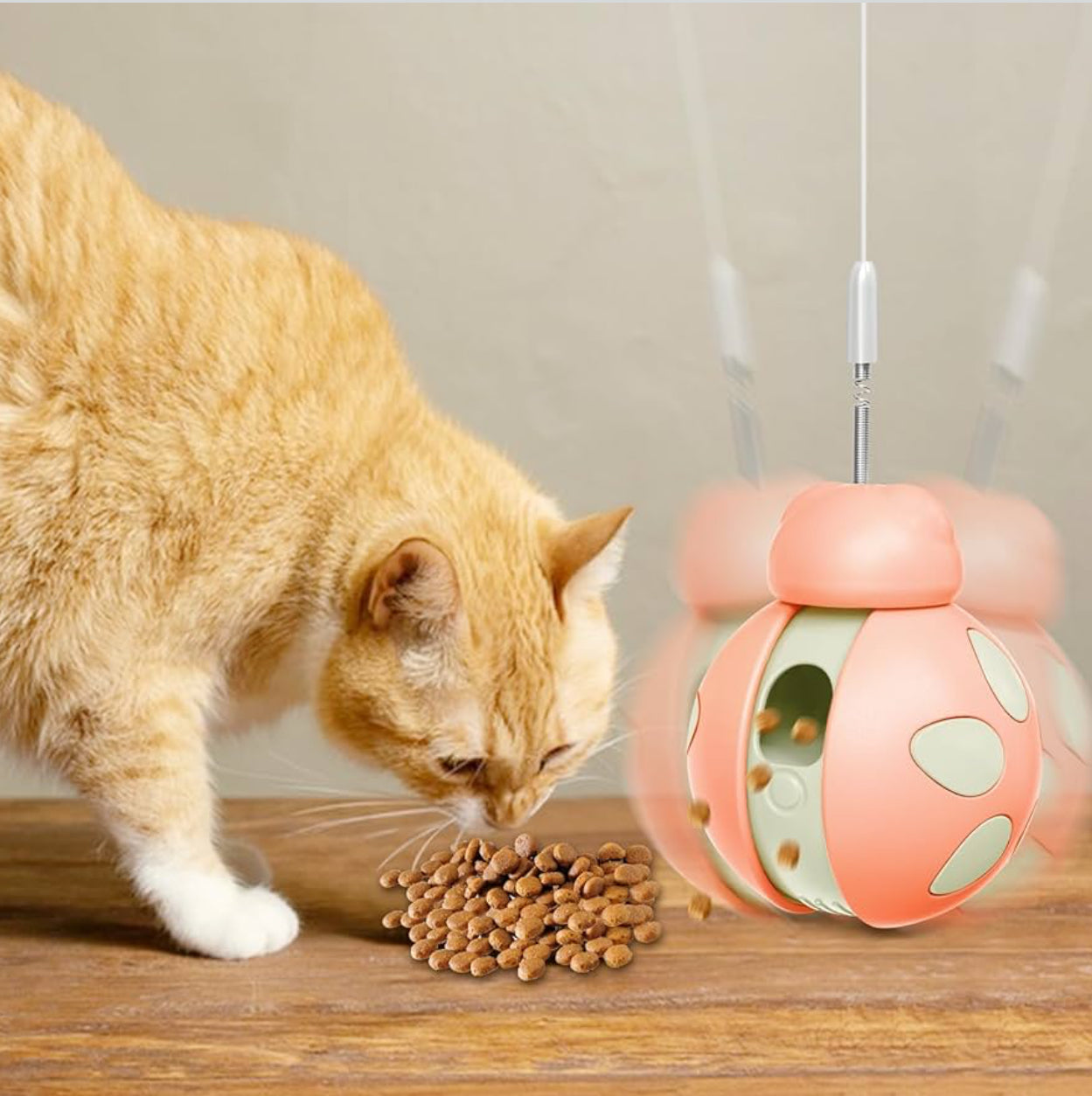 Interaktives Katzenspielzeug Tumbler Futterspender Snackball & Federstab Healife