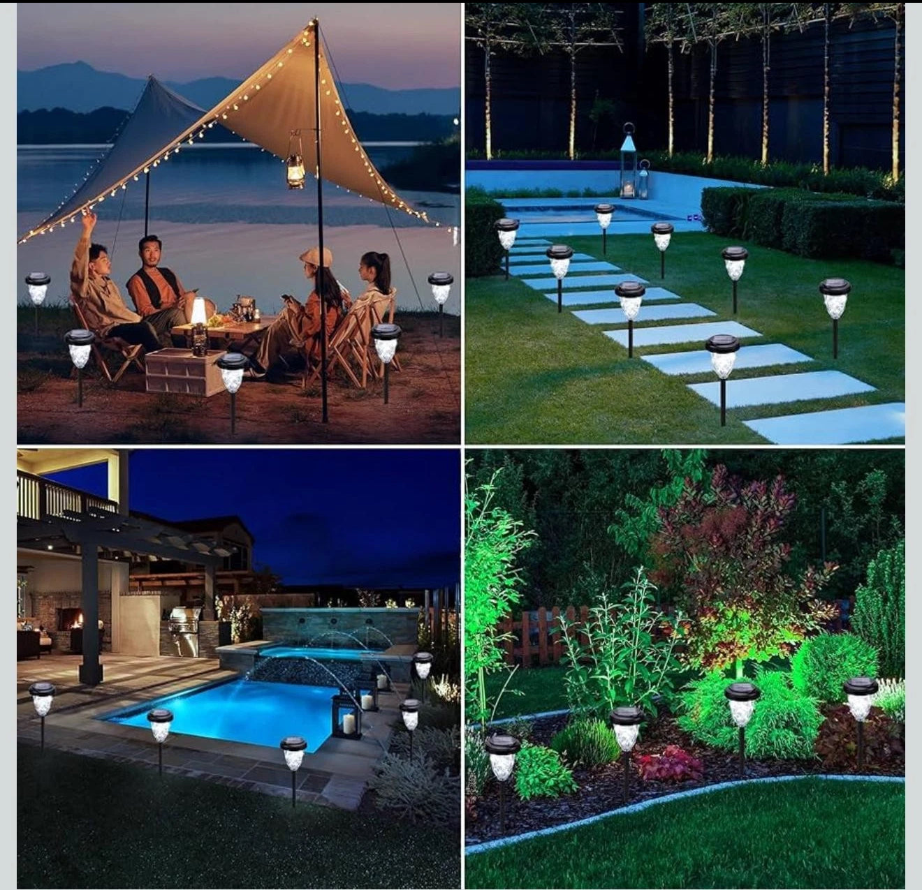 Solar Gartenbeleuchtung LED & Solar Fackeln IP65 Outdoor Dekoration Garten