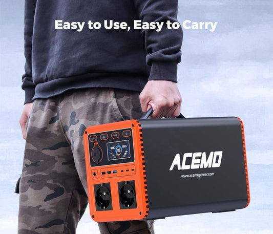 ACEMO Powerstation P15 – 1340Wh LiFePO₄, 1500W AC, 850W Schnellladung