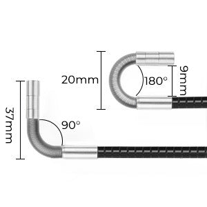 360° Endoskop Kamera 4,3” IPS Display 6mm Sonde 32GB IP67 2MP HD