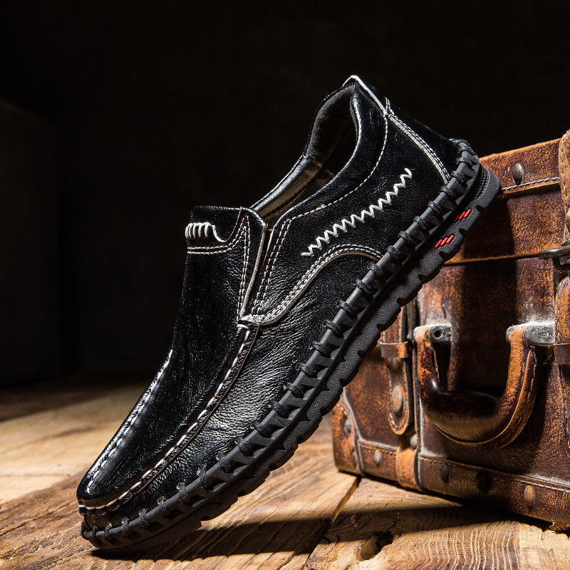 ALTIN™ Herren Business-Slipper – Bequem, Leder, Stilvoll & Alltagstauglich