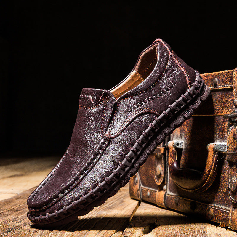 ALTIN™ Herren Business-Slipper – Bequem, Leder, Stilvoll & Alltagstauglich