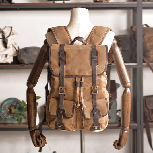 ALTIN™ Vintage Canvas Reiserucksack – Robust & Stilvoll für Alltag & Abenteuer