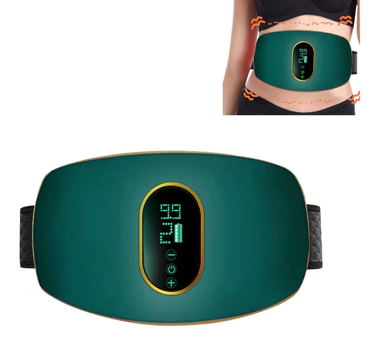 EMS 3in1 Muskelstimulations Set für Bauch Arme Beine mit LCD USB