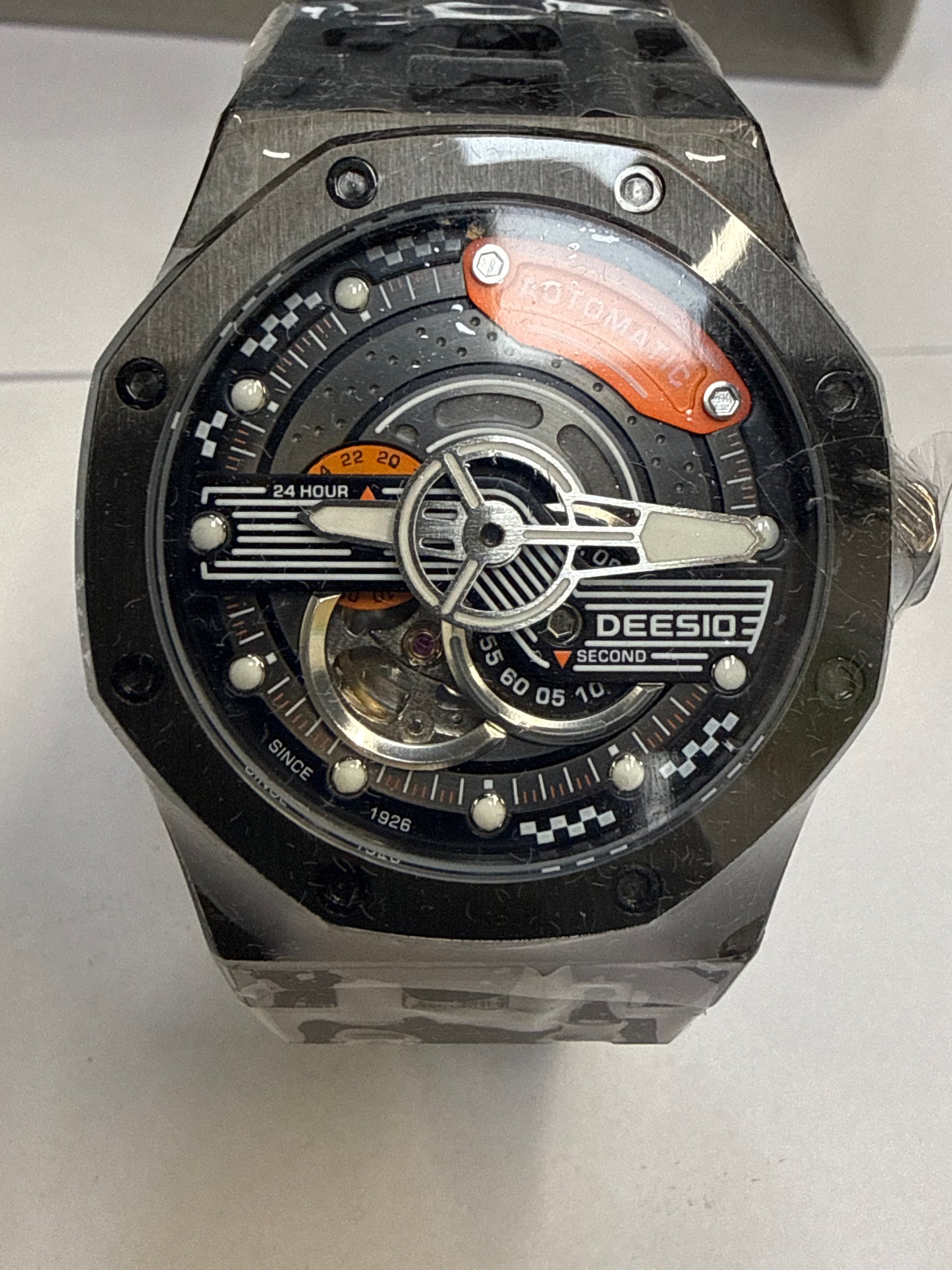 Skelett Design Saphirglas Miyota Automatik Herren Uhr