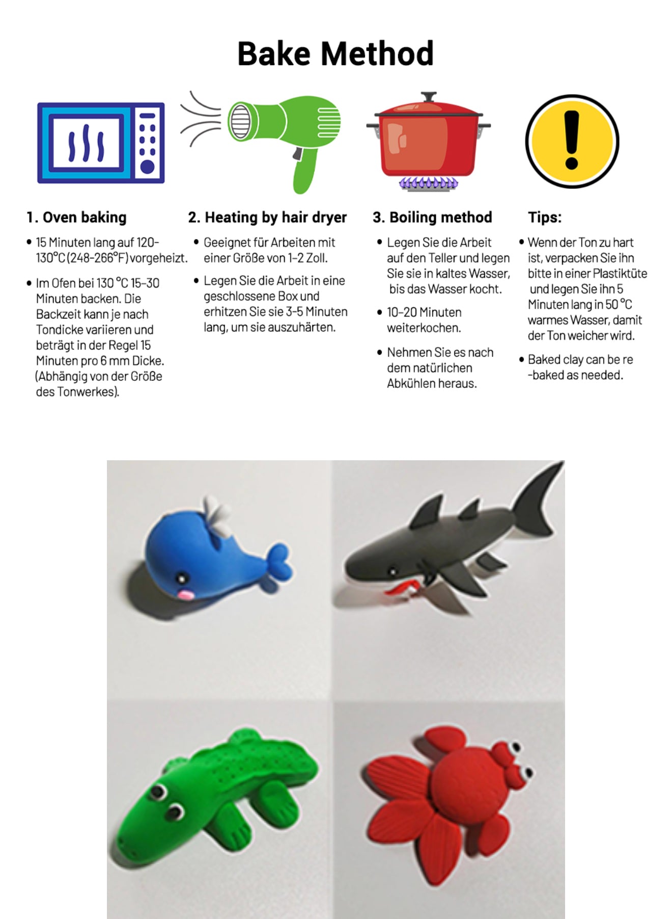 ARTFLY 112 Farben Polymer Clay Set + 60 Zubehör Schmuck Modellier Kit