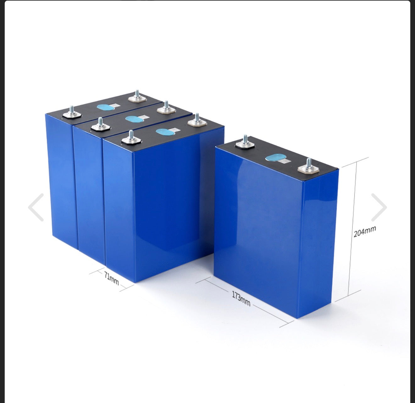 EVE MB30 306Ah 3.2V LiFePO4 Grade A Solar Akku 8000 Zyklen