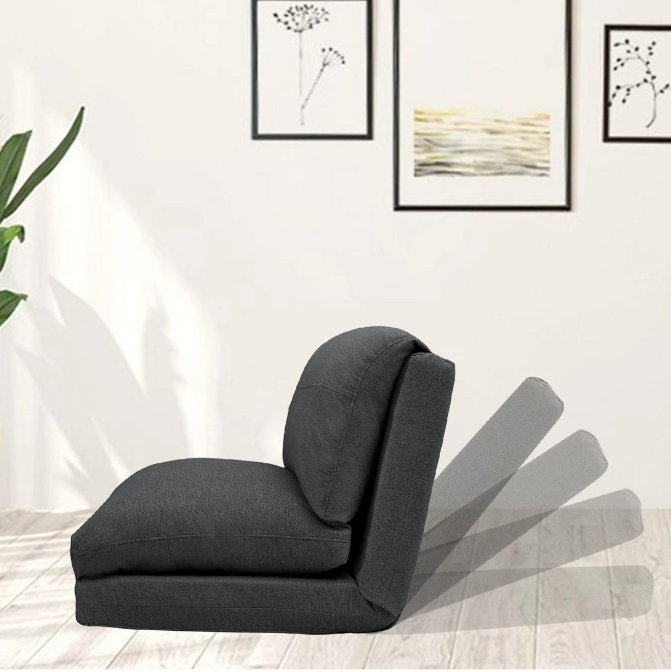 ALTIN™ Sofa & Bett ( Dunkelgrau & Grau )