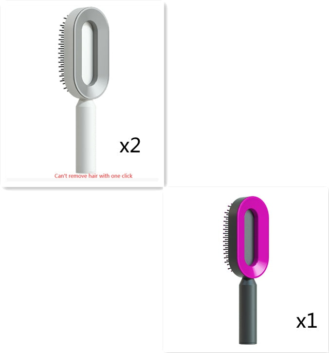 ALTIN™ Selbstreinigende 3-in-1 Massage-Haarbürste mit Luftkissen – Anti-Statik & Schmerzfrei