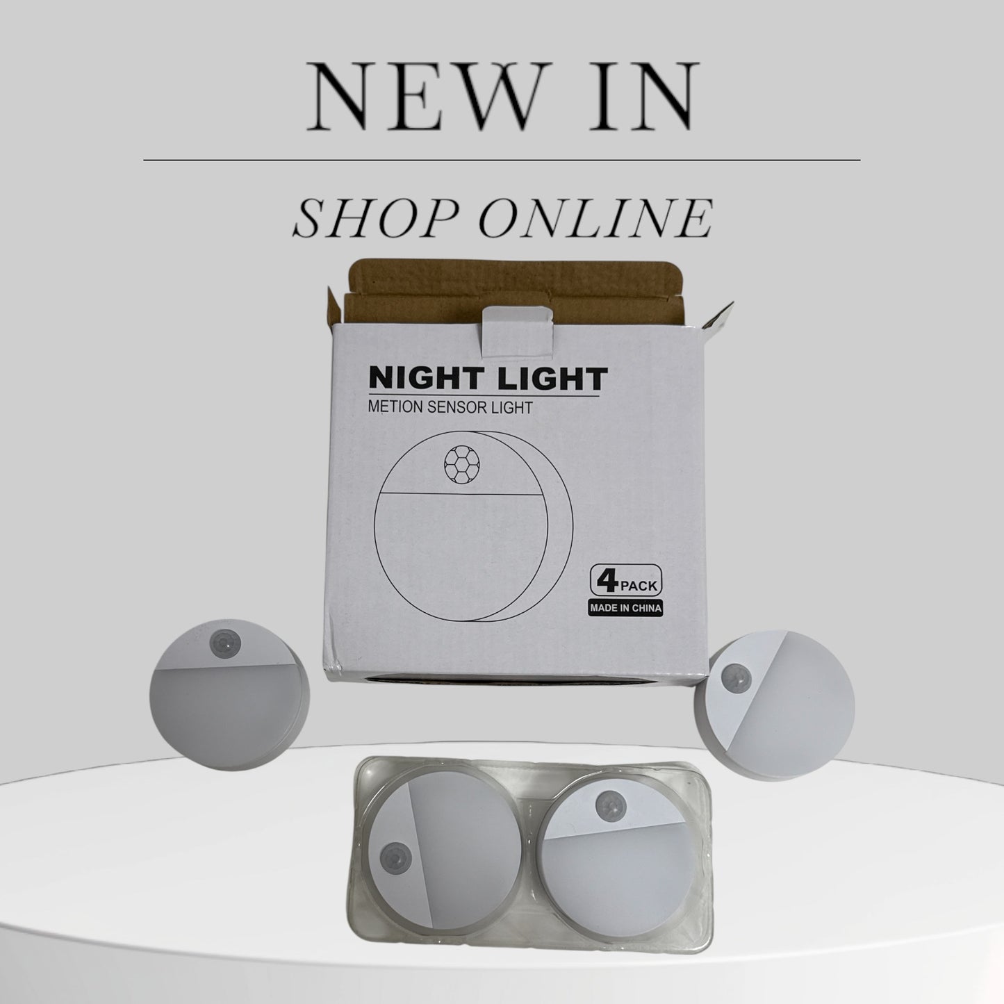 Bewegungssensor LED Nachtlicht – 8er Set – Kabellos, Batteriebetrieben, PIR Sensor, 2835 LED, Schrank-/Flur-/Treppenbeleuchtung
