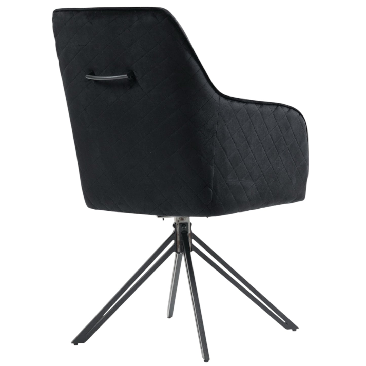 🪑 Esszimmerstuhl 2er Set | Samtstoff oder Bouclé | X-Gestell, Drehbar mit Rückholfunktion